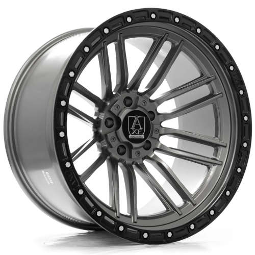 Axe Offroad Icarus Grey with a Gloss Black Outer Lip 22x12 -44mm