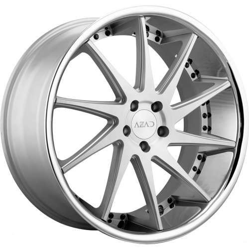 Azad AZ23 20x10.5 42 Brushed Chrome | AZ23201055120+42BR/SSL | Fitment ...