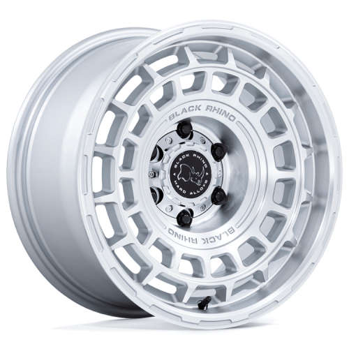 Black Rhino AWOL Silver with Machined Spoke Faces 20x8.5 +
