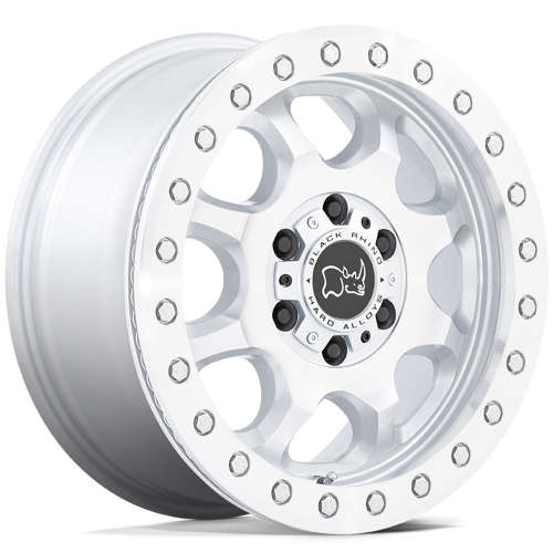 Black Rhino Venture Beadlock Gloss Silver with Machined