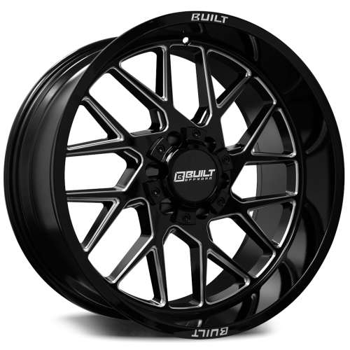20インチ　BM-3 Built Offroad BTO-3 Gloss Black with Milled Spoke Edges 20x9 0mm