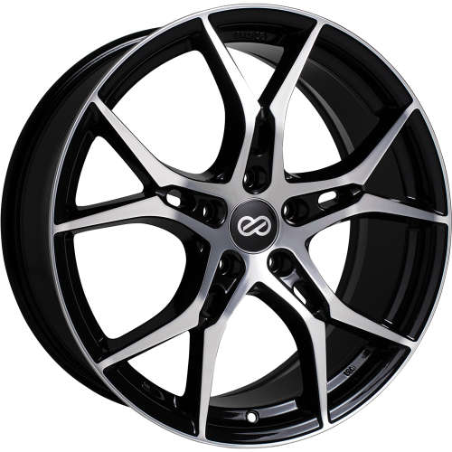 Enkei Vulcan 18x8 40 Black Machined | 517-880-1240BKM | Fitment