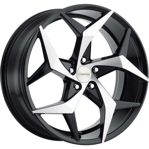 Forte Shuriken 17x7.5 38 Black Machined | F78-77531BM | Custom Offsets