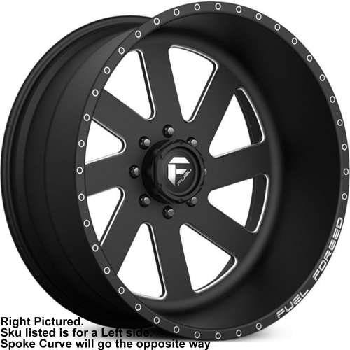 Fuel FF02 22x14 76 Black Milled DE0222401745L Custom Offsets