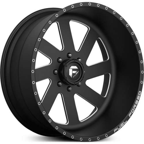 Fuel FF02 24x12 51 Black Milled DE0224201845R Custom Offsets