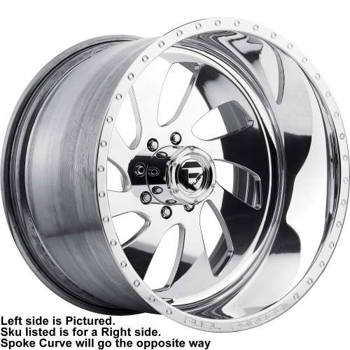 Fuel FF11 24x12 51 Polished DF1124208245R Custom Offsets
