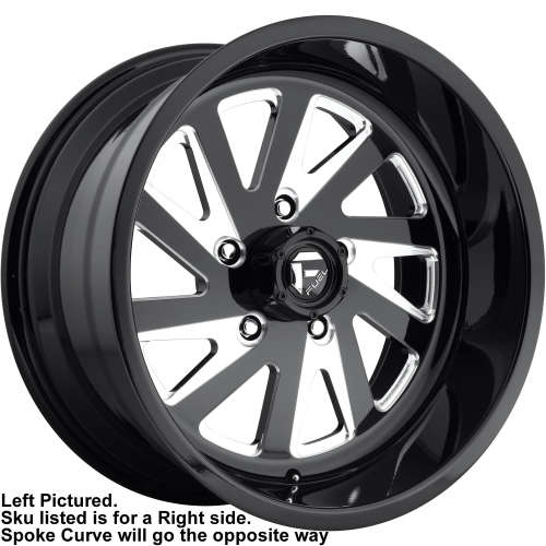 Fuel FF16 26x12 51 Black Milled DE1626207545R Custom Offsets