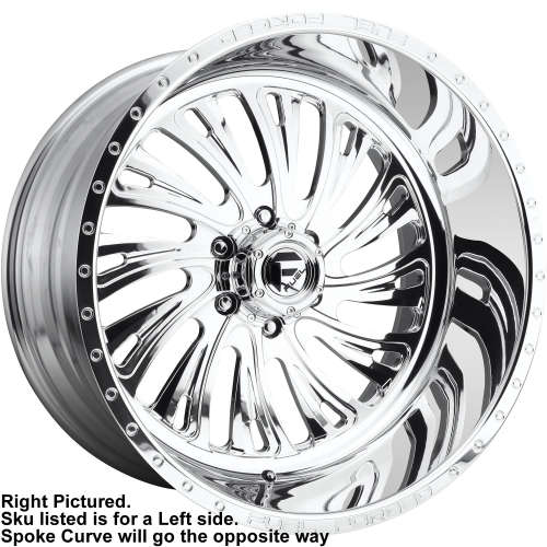 Fuel FF35 22x12 51 Polished DF3522208D45L Custom Offsets