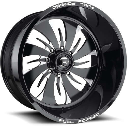 Fuel FF46 20x10 25 Black Milled DE4620008245R Custom Offsets