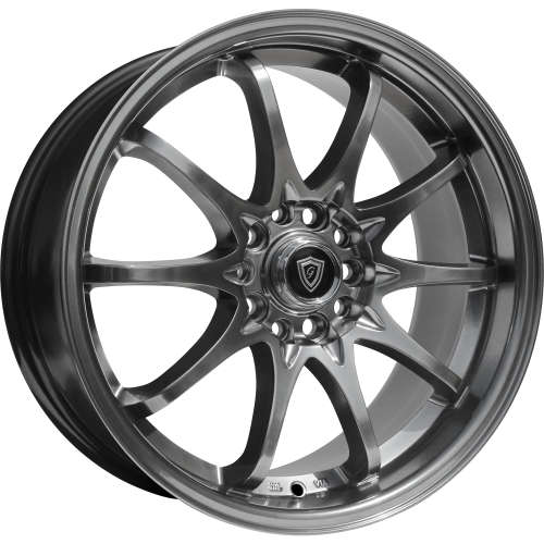 G-Line G1018 Hyperblack 17x9.5 +25mm with Falken Ziex ZE950 215