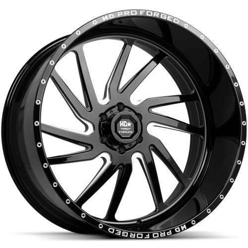HDPRO 24x12 44 Black Milled Custom Offsets