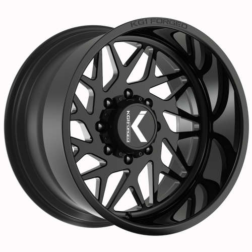 KG1 Forged Bypass Gloss Black 22x12 -44mm with Lexani LX