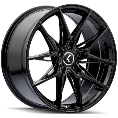 Kraze Evolve Gloss Black 19x8.5 +40mm with Firestone Firehawk AS
