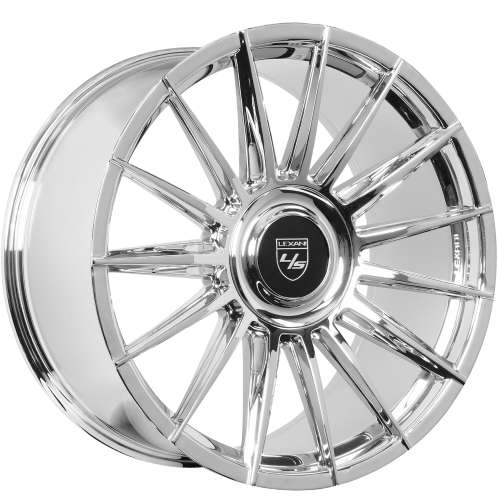 Lexani Lotus XL Chrome 22x10 +27mm with Atturo AZ850 275/35R22