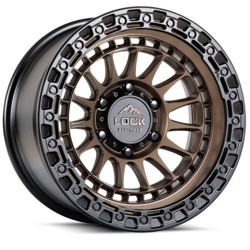 Lock Offroad Wheels Mojave Matte Bronze with a Matte Black Lip