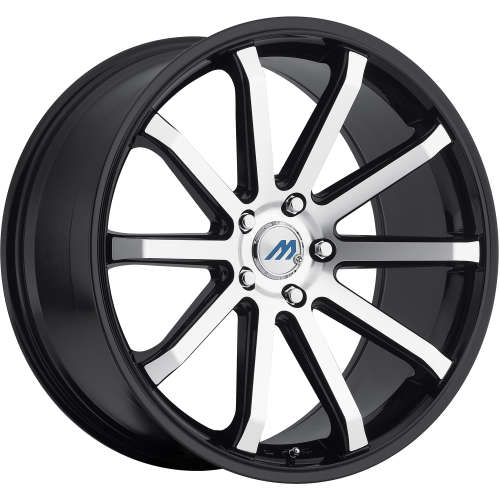 Mach M10 20x8.5 35 Black Machined | M10-2085FF35FBM | Fitment Industries