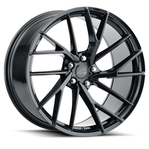 Mach MF4 Gloss Black 20x9 +35mm with Nitto NT420V LT325/50R20