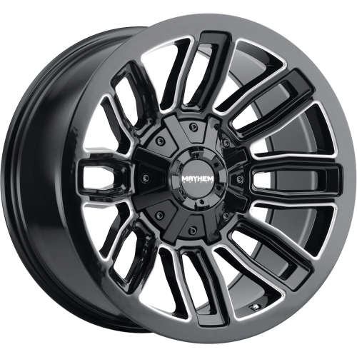 Mayhem Decoy Gloss Black with Milled Spoke Windows 20x10 -26mm