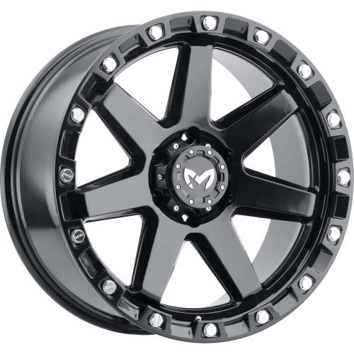 MKW Offroad M203 Satin Black with a Simulated Beadlock 20x9 +1mm 
