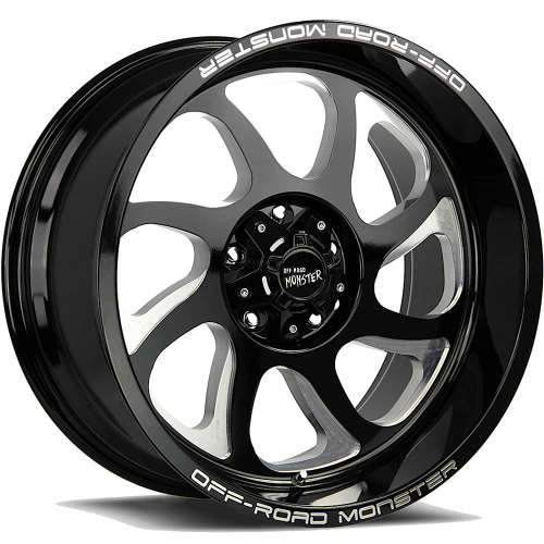 Off Road Monster M22 20x10 19 Black Milled M220539N19GBML Custom