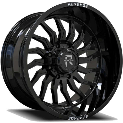 Revenge Offroad RV-204 Gloss Black 20x9 -12mm with Goodyear