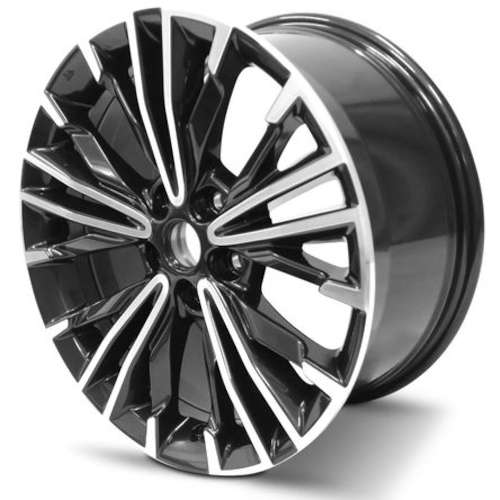 4セット Road Ready RRW-62808 Gloss Black with Machined Spoke Faces 18x8.5