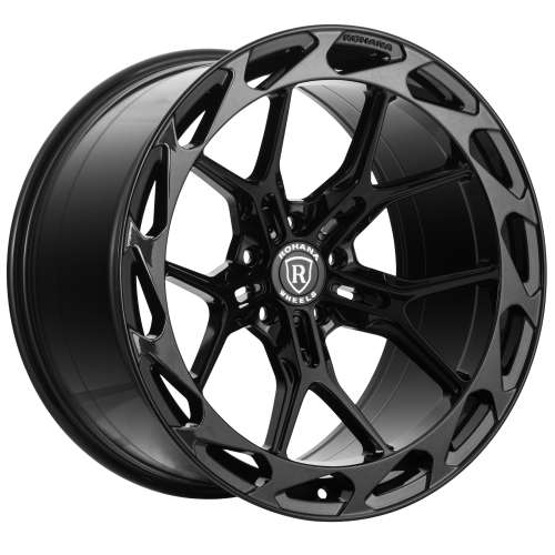 Rohana RFX19 Gloss Black 20x11 +18mm with Yokohama Geolandar X-CV