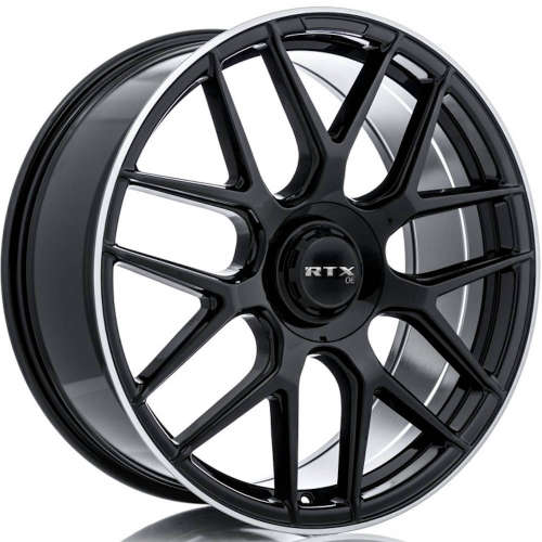 RTX OE Replica Leonburg Gloss Black with a Machined Outer Lip Ring