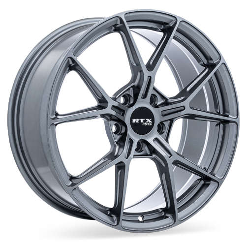 RTX R-Spec RS01 Gloss Gunmetal 18x8 +38mm with Velozza ZXV4 235
