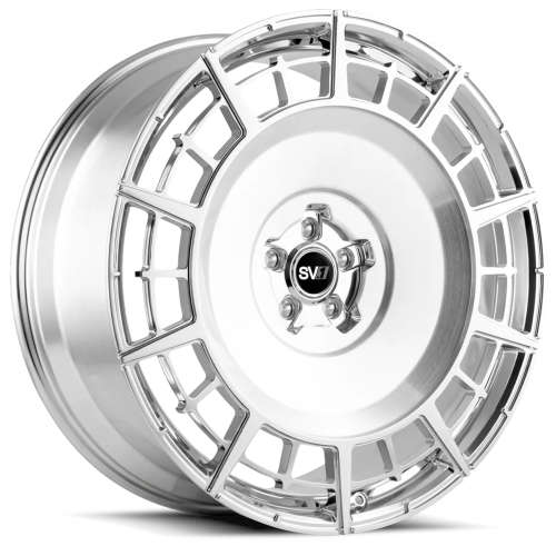 savini forged sv1-c brushed with chrome lip SV.1 X2 Polish (Wheel Size: 26x10, Wheel Bolt Pattern: Custom, Wheel Offset: Custom) Savini SV1-X4 | 24x9 Wheels