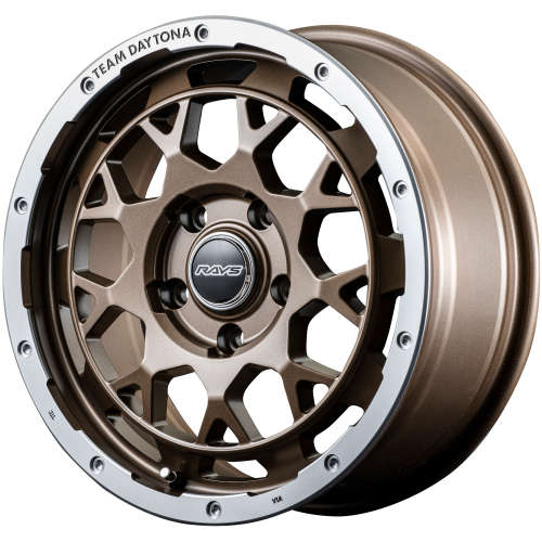 Team Daytona M9 Matte Bronze with a Diamond Cut Machined Outer Lip