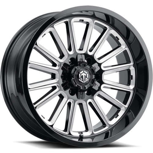 Terra Off-Road TR-8 Gloss Black with Milled Spoke Windows 20x10 