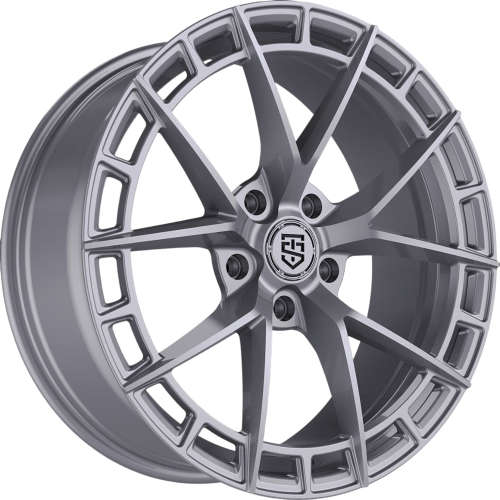 TIS Motorsports 504S Gloss Silver 18x8 +35mm with Lionhart LH-Five