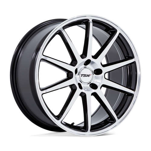 TSW Canard Gloss Black with Machined Spoke Faces 20x9 +35mm with
