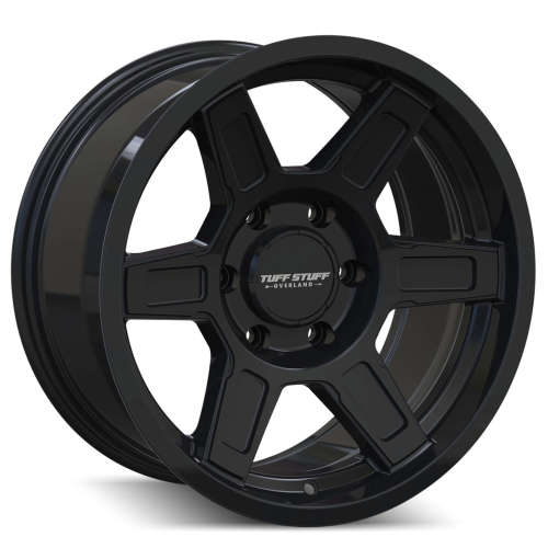 Tuff Stuff Ascent Gloss Black 17x8.5 0mm with Yokohama ADVAN Fleva