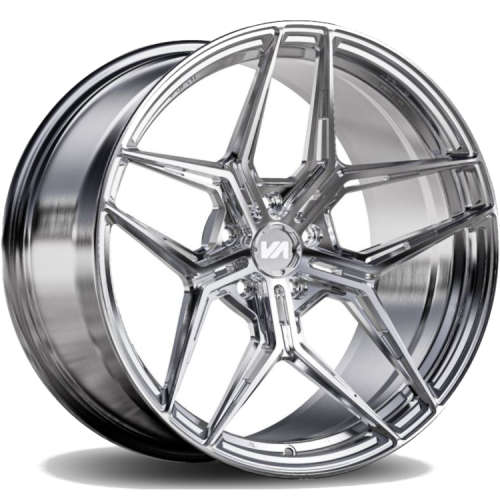 Variant Zeno Chrome Powdercoat 19x10 +15mm with Mickey Thompson