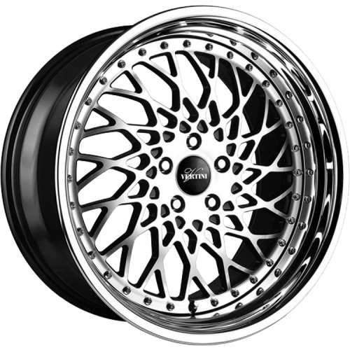 Vertini Hellfire 20x8.5 15 Machined Black Chrome | 664085BR15CBT