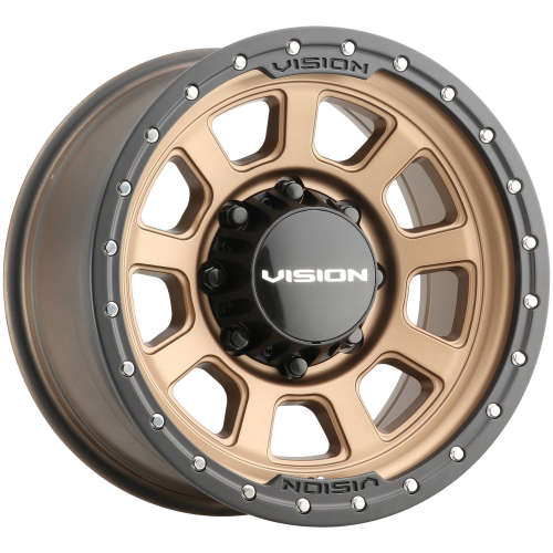 Vision OJOS Bronze with a Black Lip Ring 17x9 +12mm with