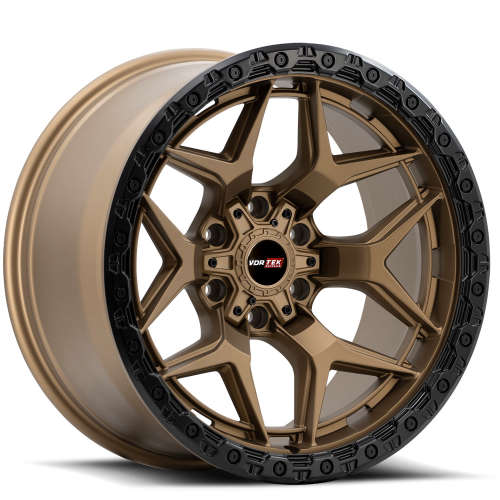 Vortek VRT-603 Matte Bronze with a Black Simulated Beadlock Lip