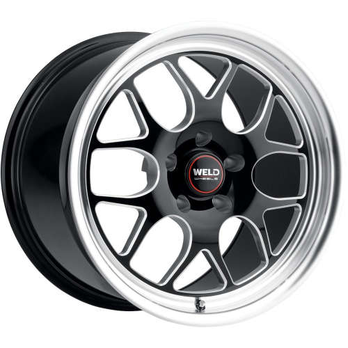 Weld Racing Solana Gloss Black with Milled Spoke Windows 17x8 0mm
