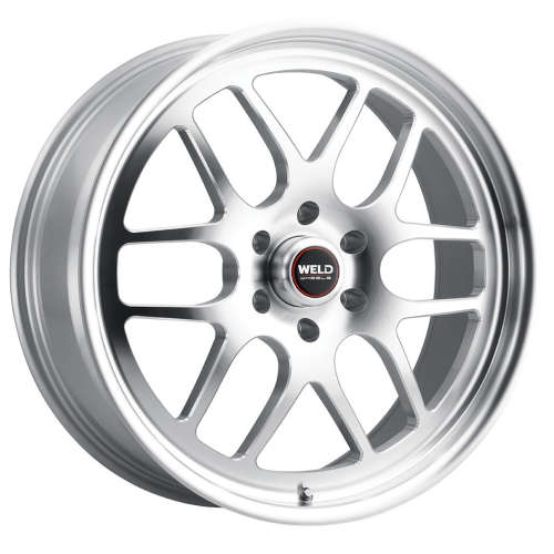 そらな Weld Racing Solana Gloss Silver with Machined Spoke Faces 17x11