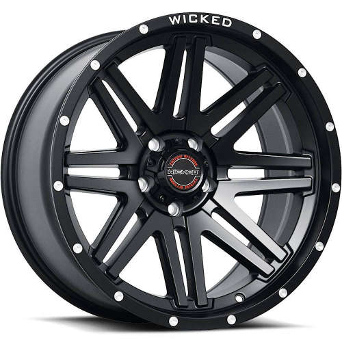 Wicked Offroad W901 Satin Black 20x9 -12mm