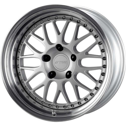 Work Brombacher Mesh Burning Silver with a Polished Lip 19x10.5 +