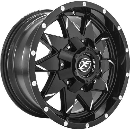 XD Series Monster II 822 Black 18x9 +18 with Laufenn S FIT
