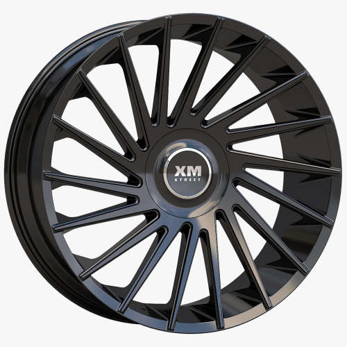 Xm Street Rims XM Street XM-609X 24x10 25 Gloss Black | XM609241061356139725871GB ...