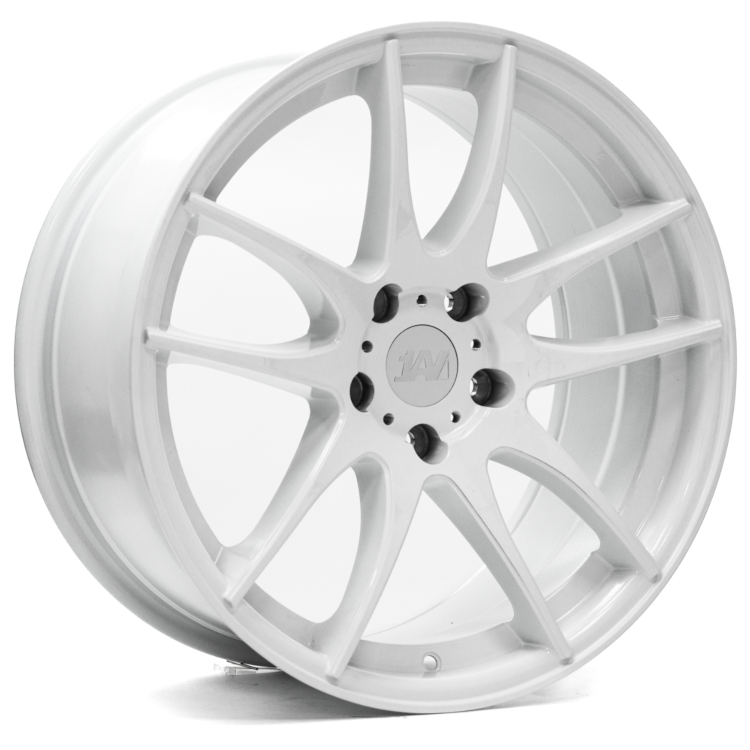 White 1AV ZX14 Wheels