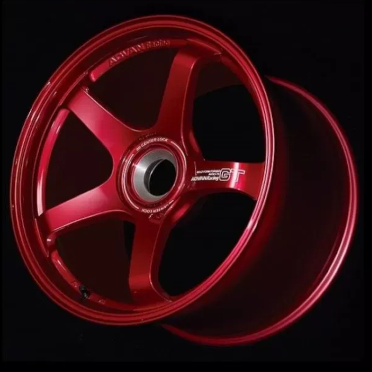 Red Advan Racing GT for Porsche Wheels