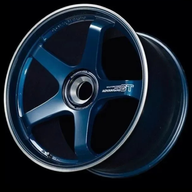 Titanium Blue Advan Racing GT for Porsche Wheels