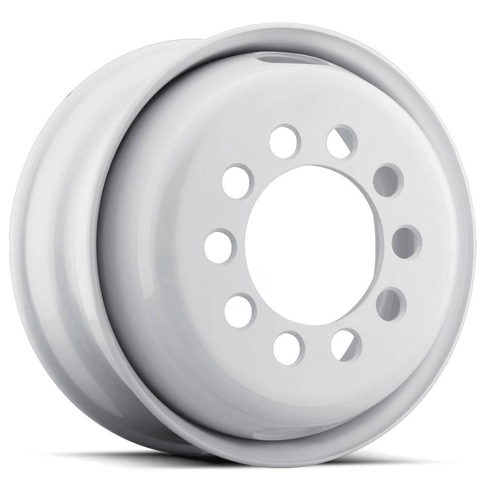 Gloss White Allied Wheel CT-Stud Piloted Dual Wheels