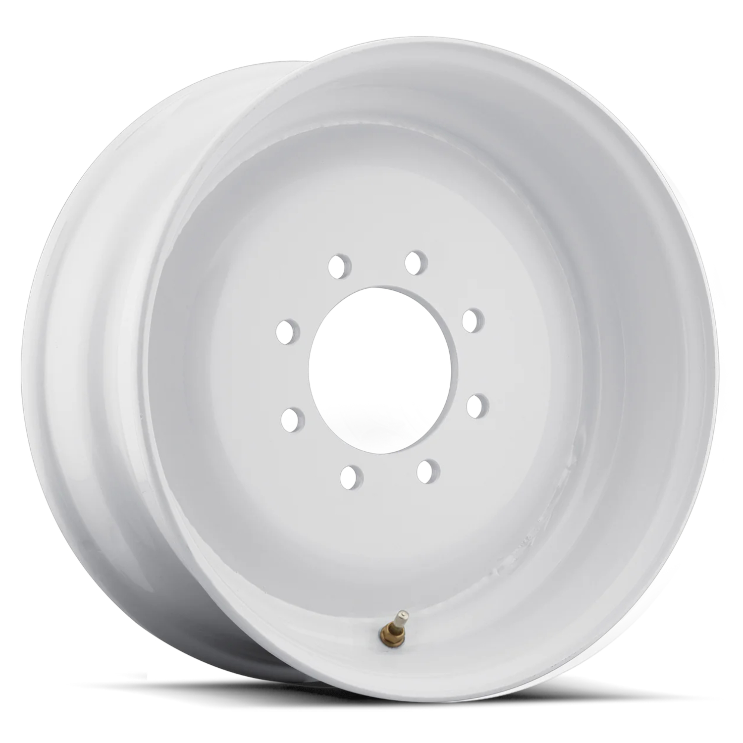 White Allied Wheel Single Commercial Trailer Wheels